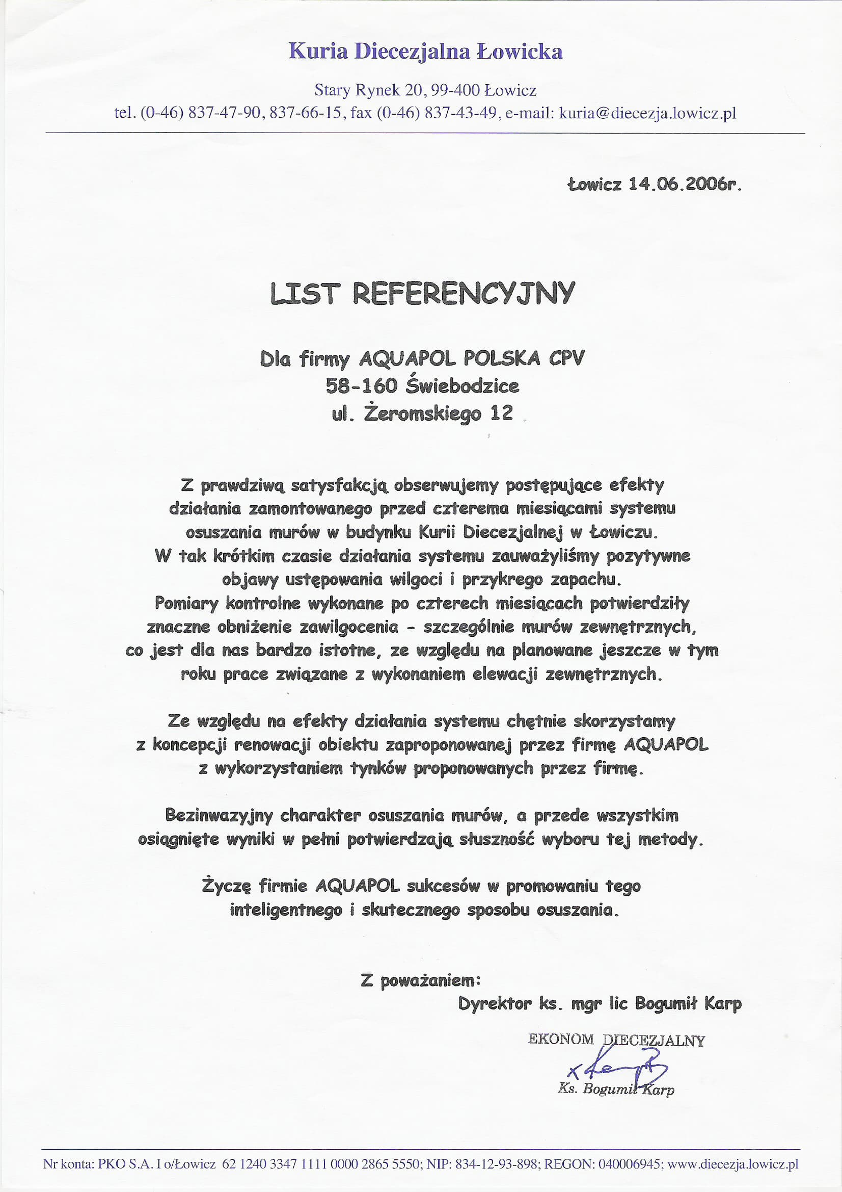 Kuria diecezjalna, Łowicz