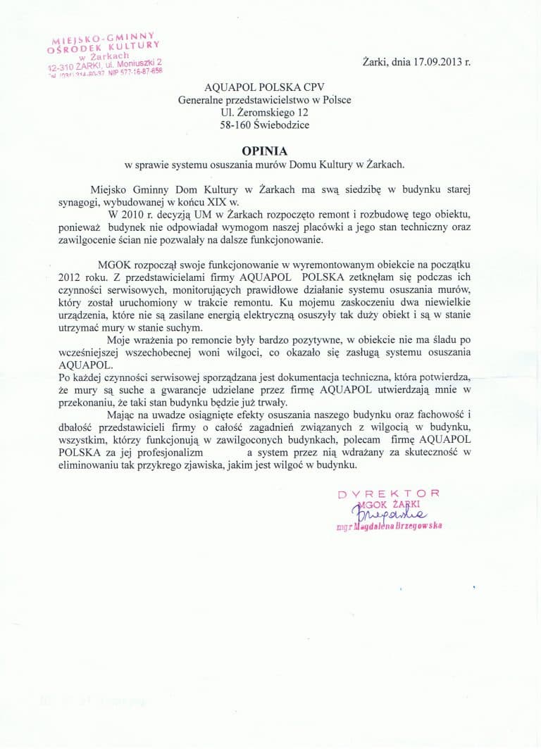 Ośrodek Kultury, Żarki